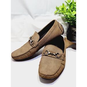 Kenneth Cole Unlisted Hope Lake Men 10 med Brown Loafers Comfort Shoes Slip On